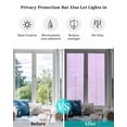 thumbnail image 4 of Window Privacy Film Purple Stained Glass Window Film Decorative Sun Block Window Cover Geometric Vertical Striped Solid Rainbow Window Clings Static Adhesive Sticker for Bathroom 29.5"x118", 4 of 7