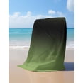 thumbnail image 4 of Dark Sea Green Black Ombre Beach Towels Oversized Super Absorbent, Modern Gradient Abstract Art Lightweight Bath Towel Quick Dry Sets For Bathroom/Pool/Rv Camping/Beach Play/Gym Room/Picnic 35"x70", 4 of 8