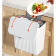 thumbnail image 5 of Cubo de Basura de Cocina Montado en la Pared Cubo de Basura de Cocina de Gran Capacidad con Tapa Cubo de Basura Colgante para Mueble de BañO 7L, 5 of 5