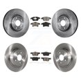 thumbnail image 1 of Transit Auto Front Rear Disc Brake Rotors and Semi-Metallic Pads Kit for Car Ford Fusion Lincoln MKZ K8S-100940, 1 of 11