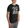thumbnail image 5 of Moses Parting the Red Sea T-Shirt – Bible Story Graphic Tee in Japanese Woodblock Style | Unisex Christian Tshirt (Vintage Black, M), 5 of 6