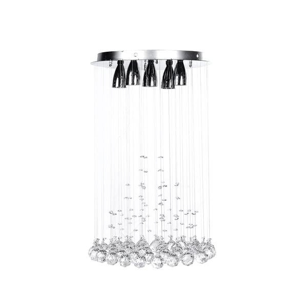 Candil de Cristal Cortado Gamalux Williams Krystal Cono de 5 Luces