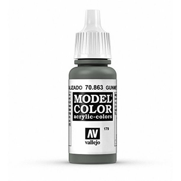 Vallejo Gunmetal Grey Paint, 17ml