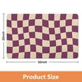 thumbnail image 5 of Ultra-Soft, Absorbent Microfiber Bath Mat: Checkered, Non-Slip, Long Bathroom Runner Rug. Easy to Clean Floor Mats for Bathtub Showers, 20x32in, 5 of 5