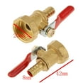 thumbnail image 3 of ZheElen Versatile Threaded Brass Ball Valve for Multiple Uses 20mm 8mm Red 1Set, 3 of 6
