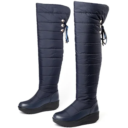 

Women‘s Over-the-knee Snow Boots Waterproof Warm Faux Fur Lined Boots Women‘s Footwear