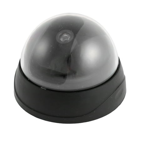 Unique Bargains Black Shell Battery Operated Dummy Dome Surveillance Security Camera