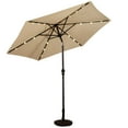 thumbnail image 2 of Costway 9FT Patio Solar Umbrella LED Patio Market Steel Tilt W/ Crank Outdoor, 2 of 10