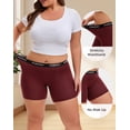 thumbnail image 4 of INNERSY Women's Plus Size Boxer Underwear Rayon from Bamboo 3 Pack(3XL,Dark), 4 of 7