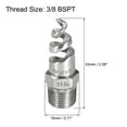 thumbnail image 2 of Unique Bargains Spiral Cone Atomization Nozzle, 3/8 BSPT 316 Stainless Steel Sprinkler, 4 Pcs (Bright Silver), 2 of 4