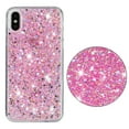 thumbnail image 5 of Allytechgroup Glitter Bling Case Compatible with Apple iPhone X/ iPhone XS for Girls Women, Slim Fit Soft TPU Back Cover Anti-Scratch Bumper Shockproof Phone Case for iPhone X/ iPhone XS, Pink, 5 of 5