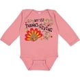 thumbnail image 3 of Inktastic My First Thanksgiving Cute Turkey Boys or Girls Long Sleeve Baby Bodysuit, 3 of 5