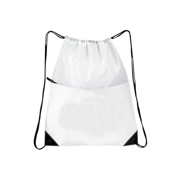 All-Purpose Drawstring Tote II, WHITE