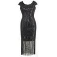 thumbnail image 3 of DailyTrove Women's Sequin Bodycon Dress-Sleeveless-Midi-Polyester-for Nightclub/Party-Sparkly Sequin, 3 of 5