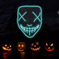 thumbnail image 2 of Glowneon Halloween Mask Neon Signs, Halloween Wall Decor, 2 of 4