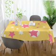 thumbnail image 3 of Yayeee Tablecloths 54" x 54" Rectangle Wrinkle Resistant Party Table Cover, Yellow Stars, 3 of 8