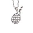 thumbnail image 1 of Cadena de béisbol de fútbol para hombre de acero inoxidable chapada en deportes geniales, 1 of 4