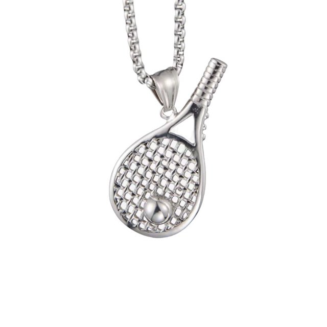 Cadena de béisbol de fútbol para hombre de acero inoxidable chapada en deportes geniales