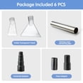 thumbnail image 2 of Universal Clear Vacuum Extraction Accessory with 1-1/4&acirc;??,1-7/8&acirc;? and 2-1/2&acirc;? Adapter,Compatible with All Shop Vac Extractor,Wet Dry Vacuu, 2 of 7