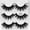 black, variant on Qliuoazw Eyelashes Natural Soft False Eyelashes Black Cluster Thick Eyelashes For Women Makeup