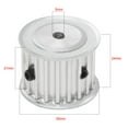 thumbnail image 5 of Uxcell 20 Teeth 5mm Bore 5mm Pitch Aluminum Timing Belt Pulley for 20mm Belt, 5 of 5
