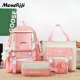 thumbnail image 2 of 4 Pcs Set Kawaii Girls Backpack For Student School Bag Teenager Girls Schoolbag Large Capacity Backpack Women Travel Rucksack, 2 of 4