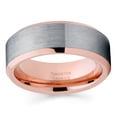 thumbnail image 2 of Rose Gold Tungsten Wedding Band Rose Gold Ring Anniversary Ring Engagement Ring Men & Women Rose Gold Ring, 2 of 2