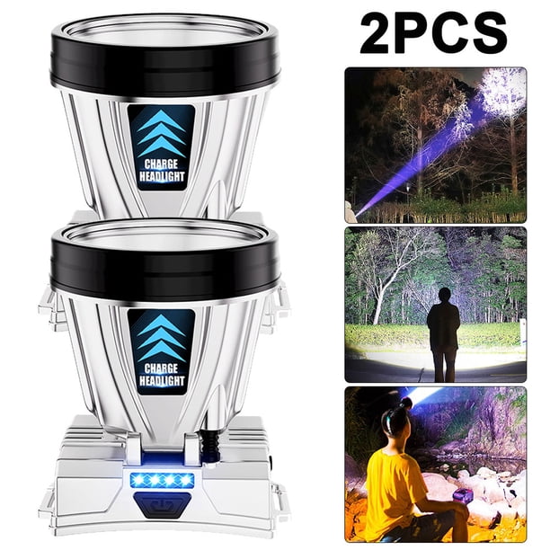 Linterna Pesca para Acampar Al Aire Libre Correr Ciclismo (luz 40 Luces) Color Blanco 2 Uds.