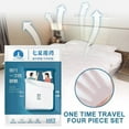 thumbnail image 2 of Draps Jetables pour Voyage, Draps d'Hôtel Légers, Literie Jetable Portable pour Hôtel, Camping, Train, Urgence, 2 of 8