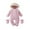 Pink Outfits fot Kids, variant on Kids Faux Fur Hood Snowsuit Set with Mittens Children's Clothing for Winter & Outdoor Wear Beige 3 Months