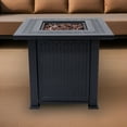 thumbnail image 2 of Sol Living Lausanne 28” Outdoor Propane Fire Pit Table 50,000 BTUs Outdoor Fire Pit Propane Metal Patio Fire Pit with Lava Rocks & Lid Durable Firepits for Outside & CSA Certified Outdoor Fireplace, 2 of 6
