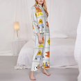 thumbnail image 4 of Disketp Pajamas Set Long Sleeve Sleepwear Womens Button Down Nightwear Pj Sets-Construction Signs, 4 of 9