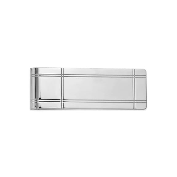 FJC Finejewelers 14 kt White Gold Money Clip 54 mm x 20 mm