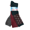 Hue Women's Super Soft Cozy Knit Tall Boot Stretch Knee High Socks, 3 Pack (Diamond/Red Heather/Multi, 4-10)