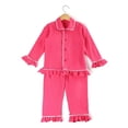 thumbnail image 1 of Pijamas de algodón con botones para niños y niñas, ropa de dormir de moda superior para invierno, 2021, 1 of 4