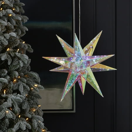 Seasonal LLC Christmas LED Lights - Prismatic Iridescent Christmas Explosion Star 16