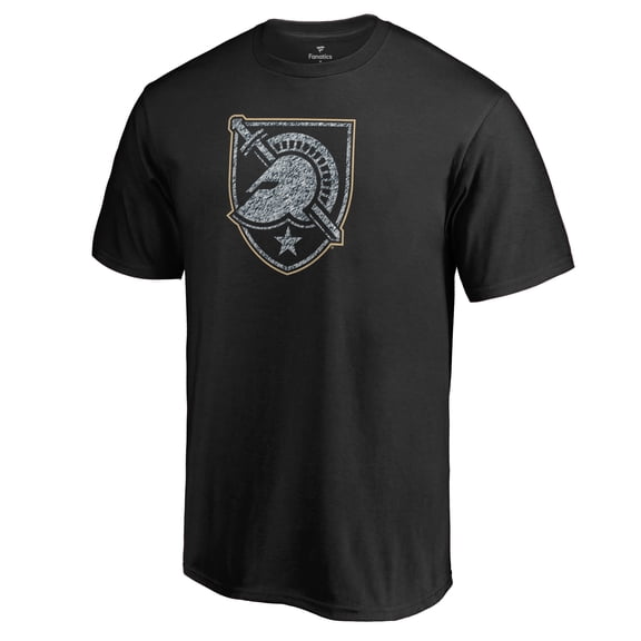 Men's Black Army Black Knights Static Logo T-Shirt