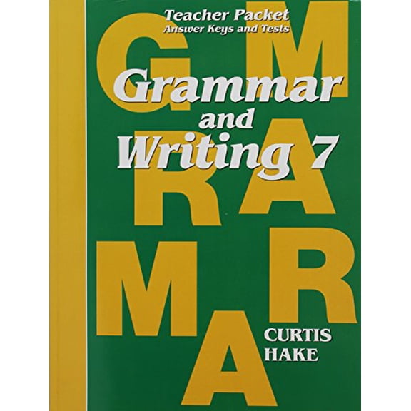 Pre-Owned Grammar & Writing Teacher Packet Grade 7 Paperback