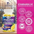 thumbnail image 4 of Hydration Electrolyte Gummies - Daily Liquid Replenisher Gummy - Electrolyte Multiplier with Minerals, Potassium & Real Salt - Vegan, Non-GMO - Tasty Lemon Flavor Hydration Electrolytes - 60 Gummies, 4 of 9