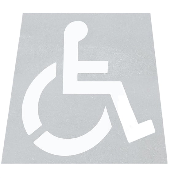 Plantilla para Discapacitados, Reutilizable de Silicona para Estacionamiento, Plegable, Molde para Plantillas de Estacionamiento para Discapacitados