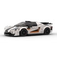 thumbnail image 4 of MOC Koenigsegg One1 Hypercar Kit de construcción (345 piezas) Megacar gris claro réplica con aerodinámica detallada, proyecto de construcción desafiante para entusiastas expertos y adultos jóvenes, 4 of 5