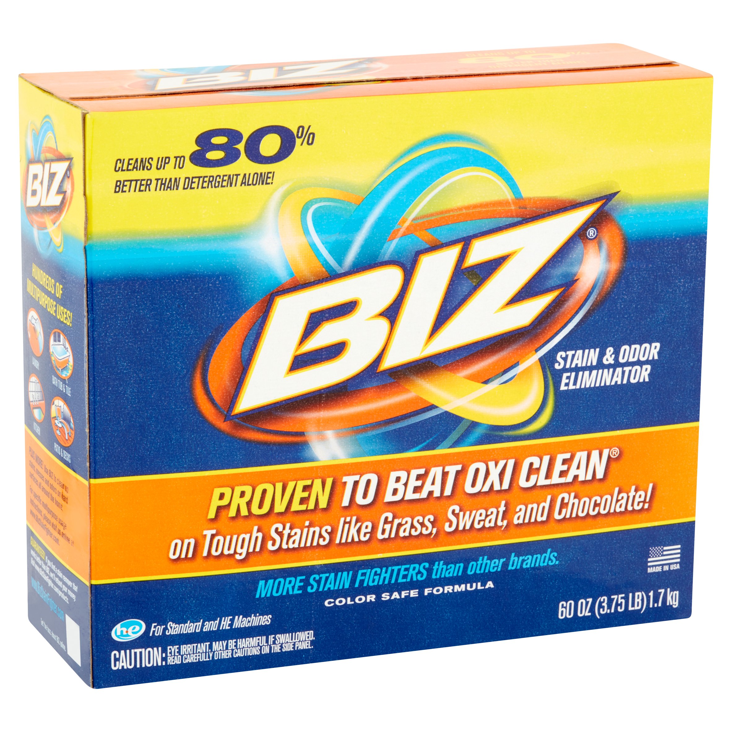 Biz Stain & Odor Eliminator Powder, 60 oz eBay