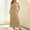Khaki-3, variant on Munlar Pink Womens T Shirt Dress Short Sleeve Long Solid Plus Size Loose Fit Maxi Dress for Women