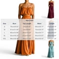thumbnail image 3 of Women's Solid Two Piece Outfit Set, Spaghetti Strap Tube Top & High Waist Ruffle Maxi Skirt, Loose Flowy Vacation Matching Set with Pockets Orange M(M), 3 of 6