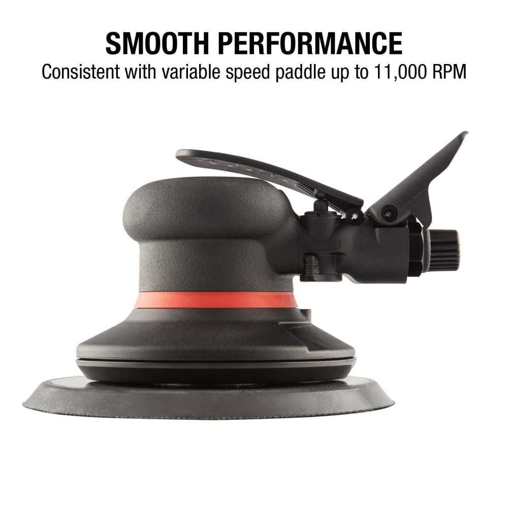 Sunex 3/16 Inch 11000 Rpm One-Handed Speed Control Orbital Palm Sander
