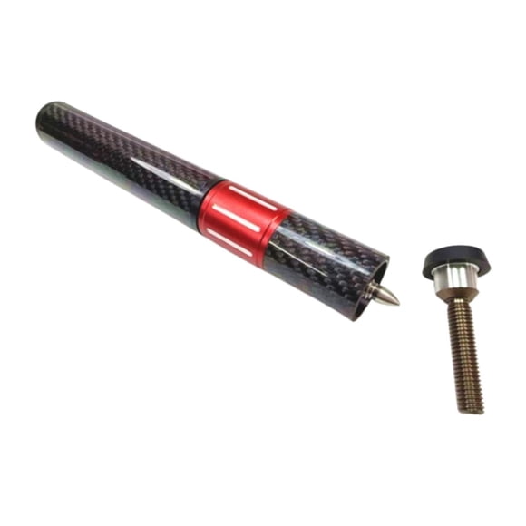 Lipstore Billiards Cue Extension Versatile Pool Cue Extender for Enthusiast Men Women Red