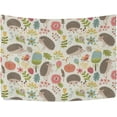 thumbnail image 3 of Coolnut Hedgehog Tapestry Washable Polyester Art Wall Hanging Blanket for Living Room Bedroom Dorm Party, 90 x 60 Inch Home Decor Gifts, 3 of 7