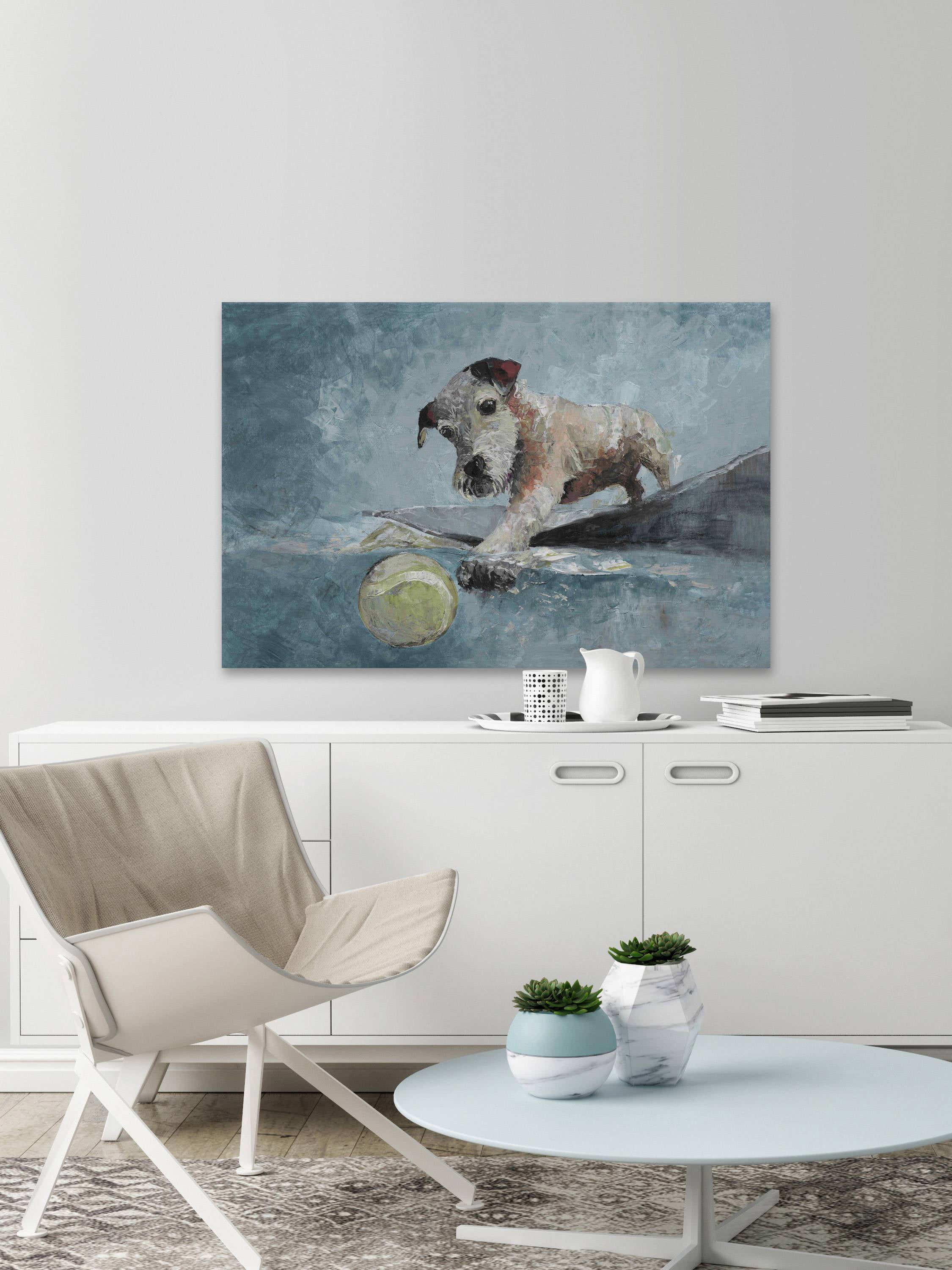 Marmont Hill Fetch That Ball Canvas Wall Art
