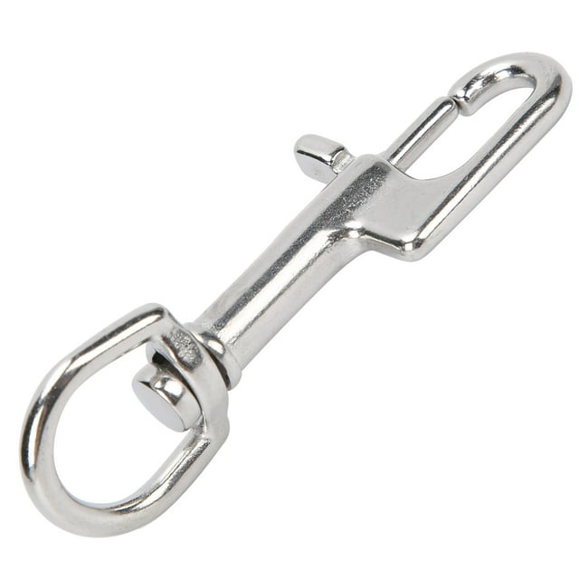 Clips Pression Simples, Crochets à Pression Oculaires en Acier Inoxydable Portable Haute Performance Pratique pour la Plongée Sous-Marine pour la Plongée Libre pour Kayak 90mm / 3,5 Po