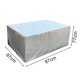 thumbnail image 2 of Cubierta de mesa al aire libre tela impermeable muebles de jardín 420D cubierta protectora, 2 of 9